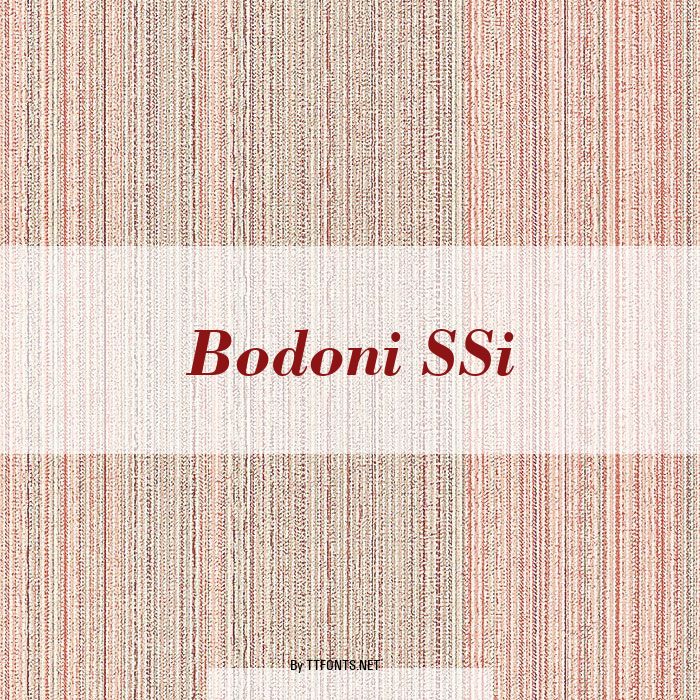 Bodoni SSi example